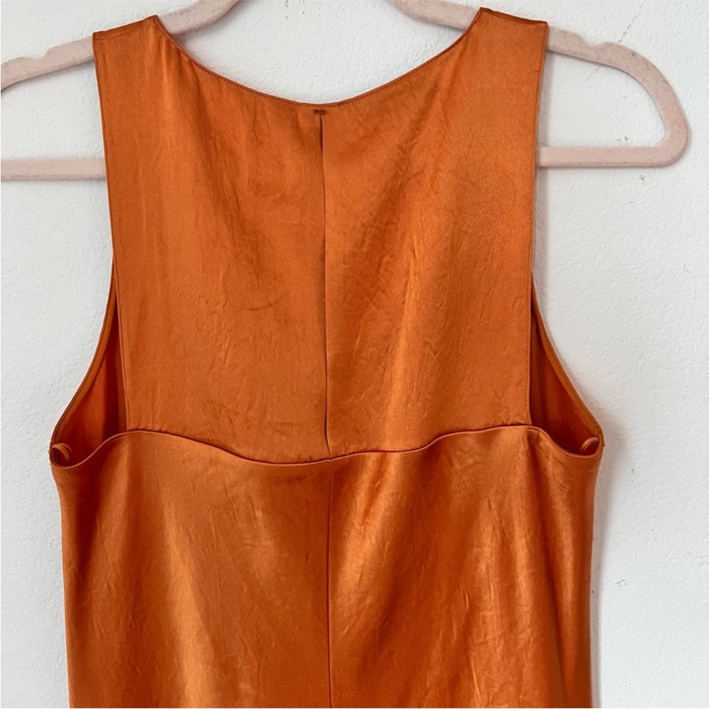 Vince Bias Tank Slip Dress in Marigold Color - Picture 5 of 9